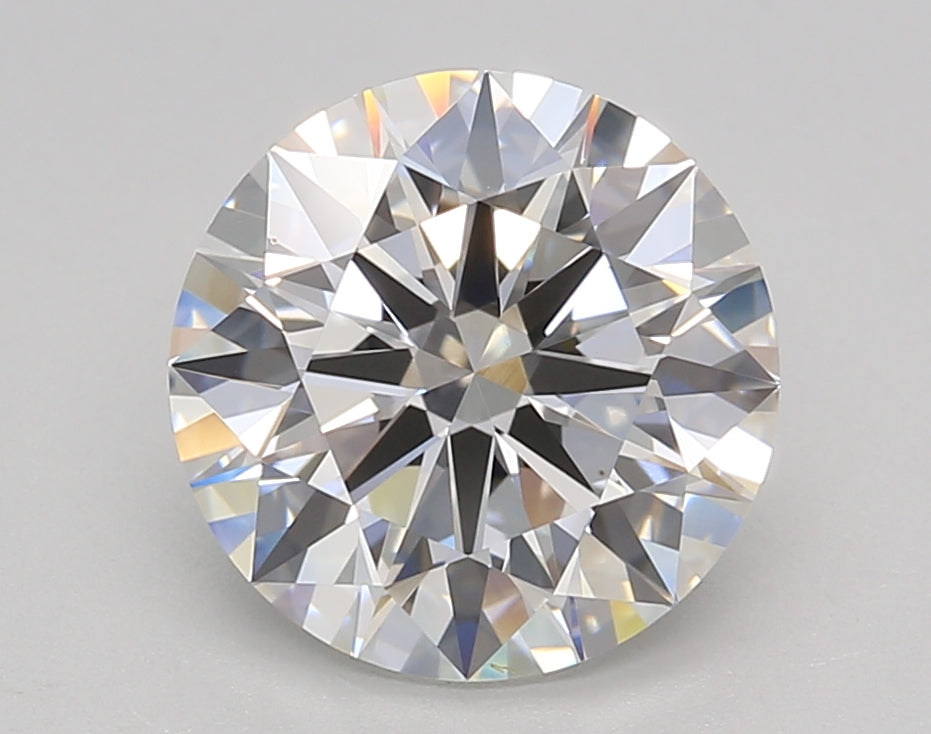 3.02 Carat Round Shaped, Ideal Cut, F Color, VVS2 Clarity, IGI Certified Lab Grown Diamond