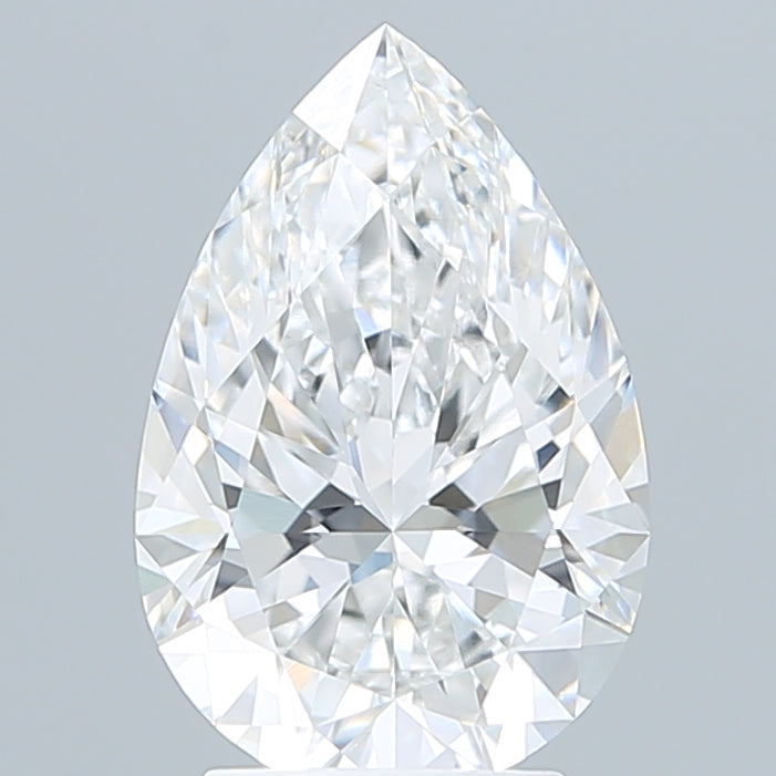 3.07 Carat Pear Shaped, Ideal Cut, E Color, VVS2 Clarity, IGI Certified Lab Grown Diamond