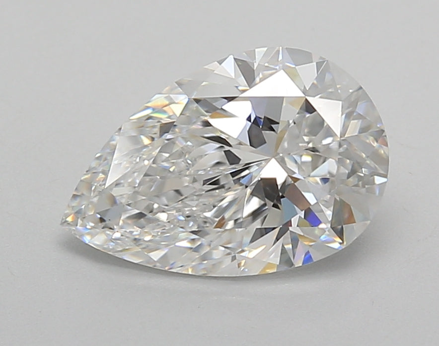 2.00 Carat Pear Shaped, Very Good Cut, E Color, VS1 Clarity, IGI Certified Lab Grown Diamond