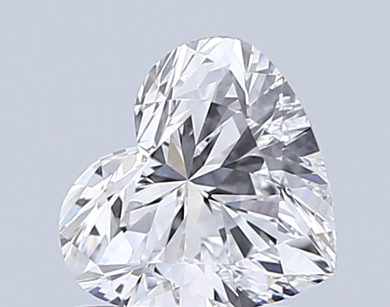 1.12 Carat Heart Shaped, Ideal Cut, D Color, VVS2 Clarity, IGI Certified Lab Grown Diamond