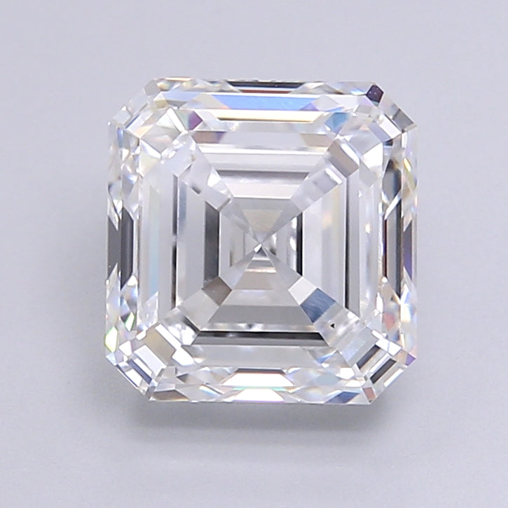 3.24 Carat Asscher Shaped, Very Good Cut, D Color, VS1 Clarity, IGI Certified Lab Grown Diamond