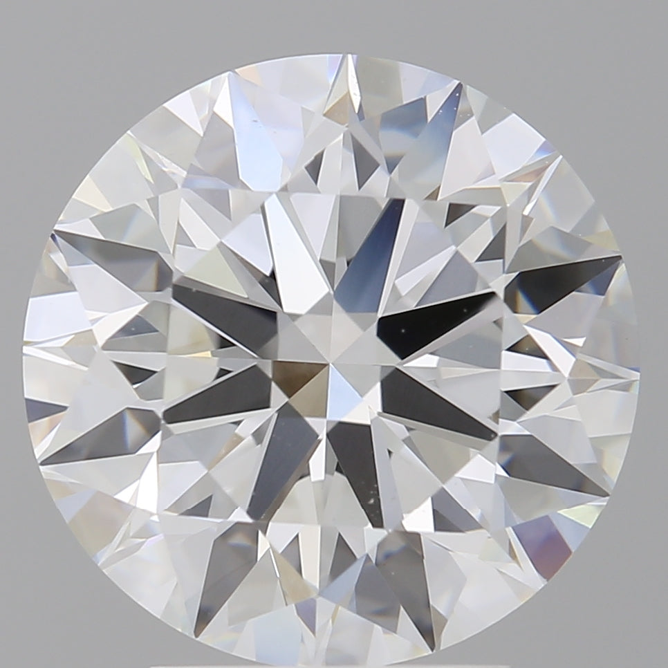 4.09 Carat Round Shaped, Ideal Cut, E Color, VVS2 Clarity, IGI Certified Lab Grown Diamond