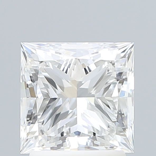 2.18 Carat Princess Shaped, Ideal Cut, F Color, VVS2 Clarity, IGI Certified Lab Grown Diamond