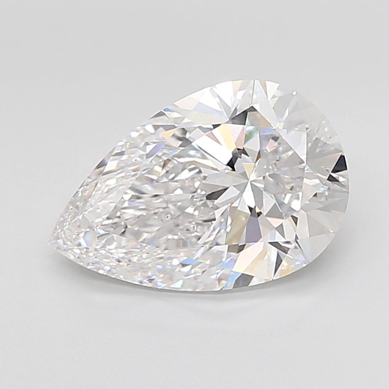 7.01 Carat Pear Shaped, Ideal Cut, D Color, VS1 Clarity, IGI Certified Lab Grown Diamond