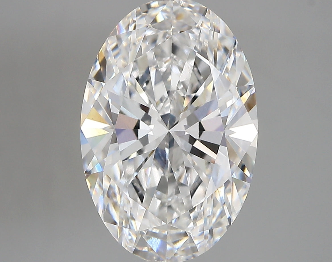 4.15 Carat Oval Shaped, Very Good Cut, E Color, VVS2 Clarity, IGI Certified Lab Grown Diamond