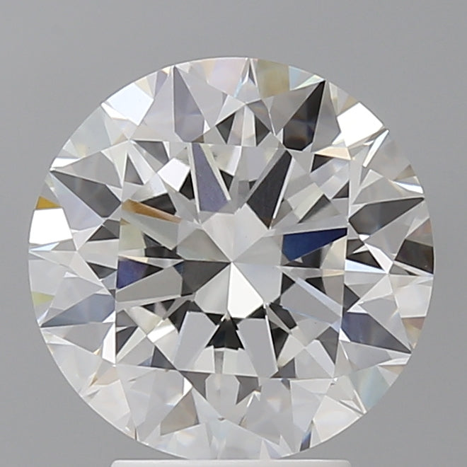 4.04 Carat Round Shaped, Excellent Cut, F Color, VVS2 Clarity, IGI Certified Lab Grown Diamond