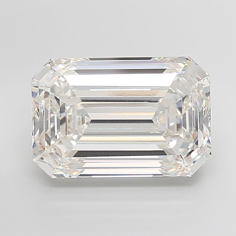 15.08 Carat Emerald Shaped, Ideal Cut, H Color, VVS2 Clarity, IGI Certified Lab Grown Diamond