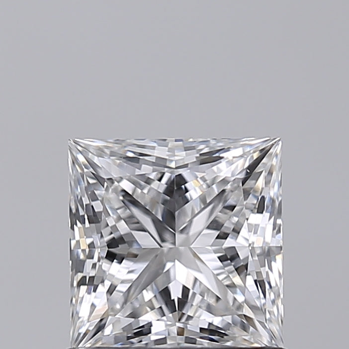 1.01 Carat Princess Shaped, Excellent Cut, E Color, VVS2 Clarity, IGI Certified Lab Grown Diamond