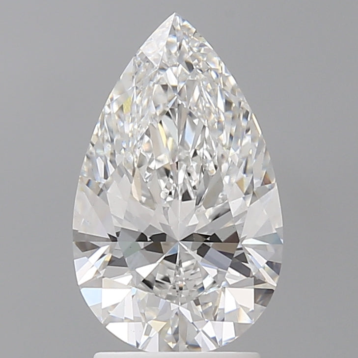 2.52 Carat Pear Shaped, Ideal Cut, E Color, VVS2 Clarity, IGI Certified Lab Grown Diamond