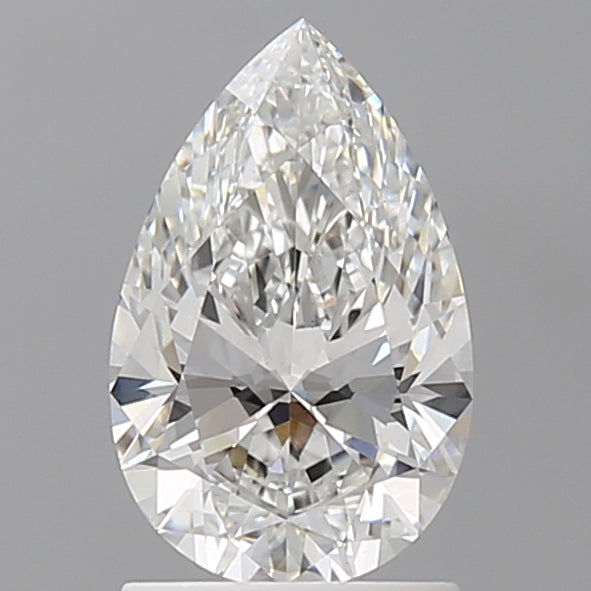 1.52 Carat Pear Shaped, Ideal Cut, F Color, VS1 Clarity, IGI Certified Lab Grown Diamond