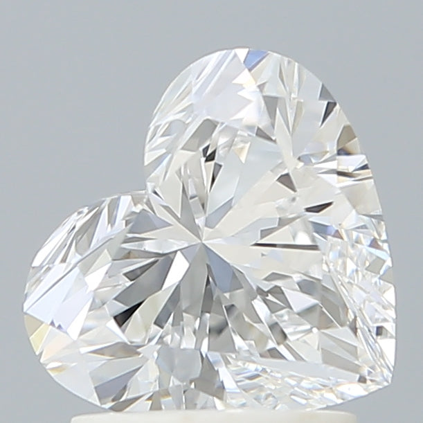 1.56 Carat Heart Shaped, Ideal Cut, D Color, VVS2 Clarity, IGI Certified Lab Grown Diamond