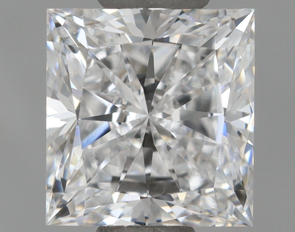 1.02 Carat Princess Shaped, Ideal Cut, D Color, VVS1 Clarity, IGI Certified Lab Grown Diamond