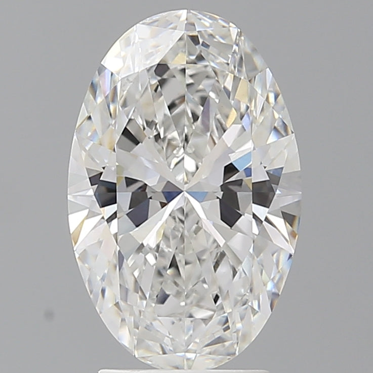 3.10 Carat Oval Shaped, Ideal Cut, E Color, VVS2 Clarity, IGI Certified Lab Grown Diamond