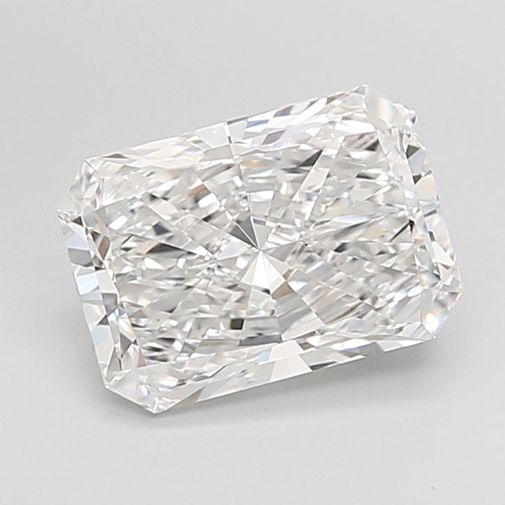 4.01 Carat Radiant Shaped, Excellent Cut, E Color, VVS2 Clarity, IGI Certified Lab Grown Diamond