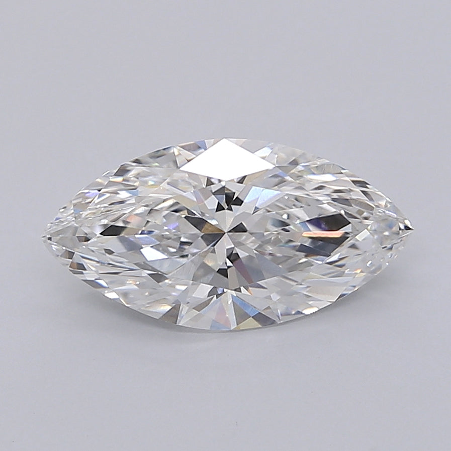 2.01 Carat Marquise Shaped, Ideal Cut, E Color, VVS2 Clarity, IGI Certified Lab Grown Diamond