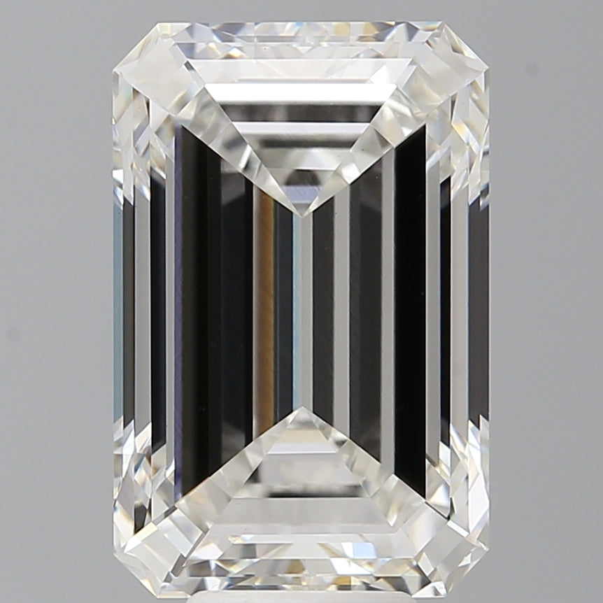 8.59 Carat Emerald Shaped, Ideal Cut, F Color, VVS2 Clarity, IGI Certified Lab Grown Diamond