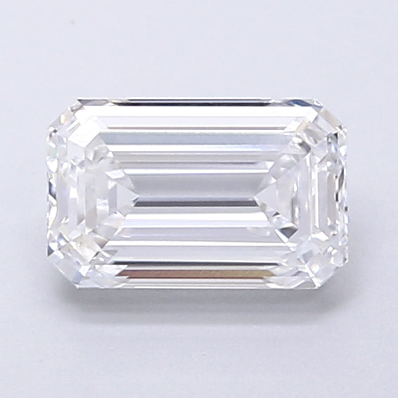 0.93 Carat Emerald Shaped, Very Good Cut, D Color, VVS1 Clarity, IGI Certified Lab Grown Diamond
