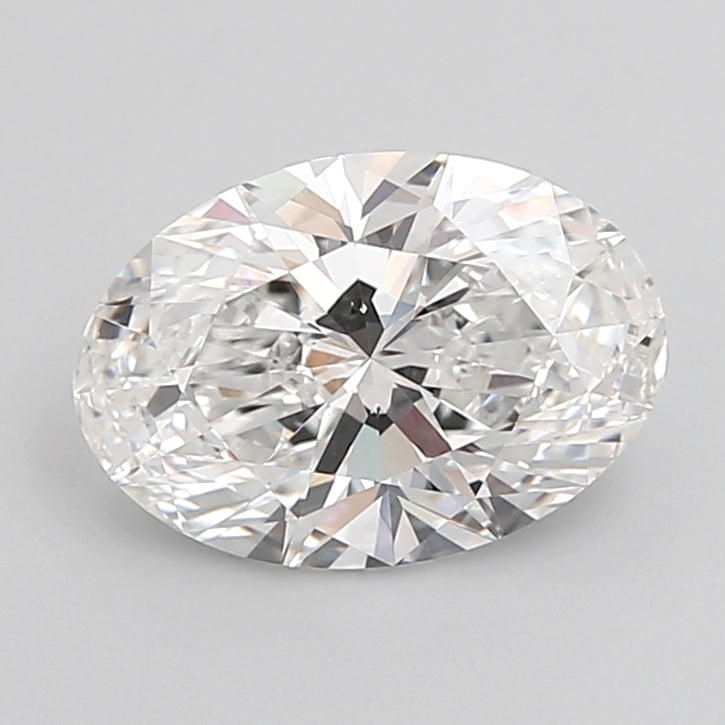 3.09 Carat Oval Shaped, Ideal Cut, E Color, VVS2 Clarity, IGI Certified Lab Grown Diamond