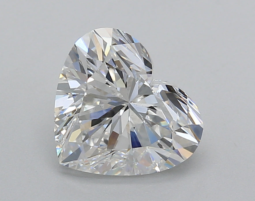 2.02 Carat Heart Shaped, Excellent Cut, F Color, VS2 Clarity, IGI Certified Lab Grown Diamond