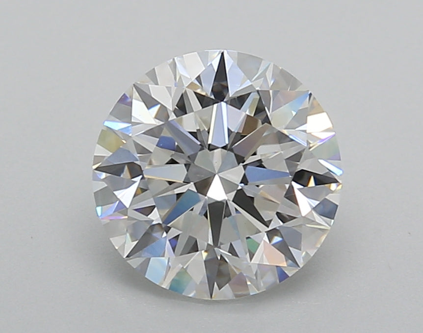2.01 Carat Round Shaped, Excellent Cut, E Color, VVS2 Clarity, IGI Certified Lab Grown Diamond