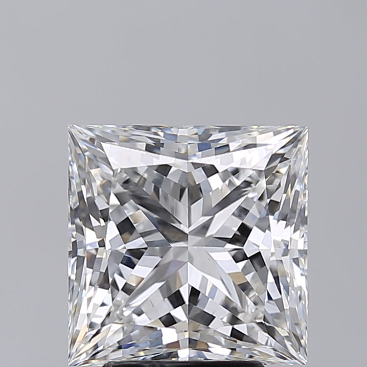 4.01 Carat Princess Shaped, Excellent Cut, E Color, VVS2 Clarity, IGI Certified Lab Grown Diamond