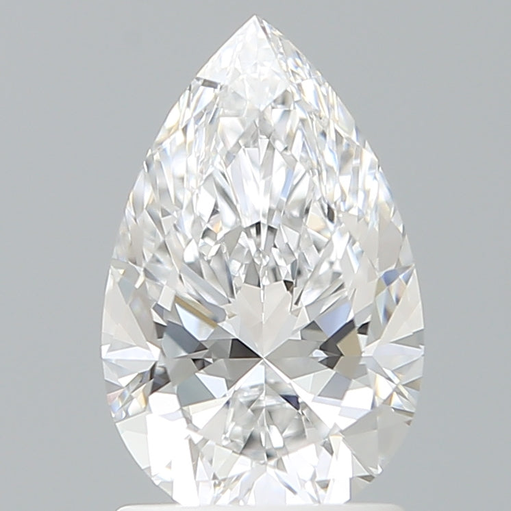 1.60 Carat Pear Shaped, Ideal Cut, D Color, VVS2 Clarity, IGI Certified Lab Grown Diamond