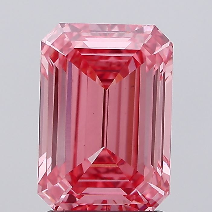 2.10 Carat Emerald Shaped, Ideal Cut, VS1 Clarity, IGI Certified Lab Grown Diamond