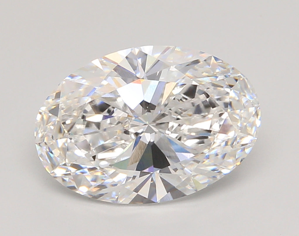 4.05 Carat Oval Shaped, Ideal Cut, D Color, VVS2 Clarity, IGI Certified Lab Grown Diamond