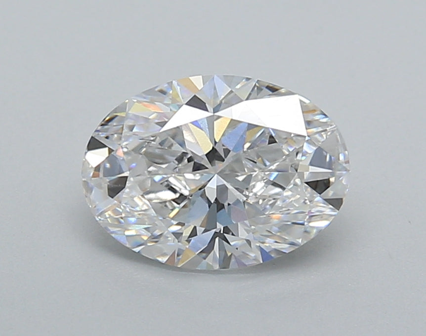 1.36 Carat Oval Shaped, Very Good Cut, D Color, VS1 Clarity, IGI Certified Lab Grown Diamond