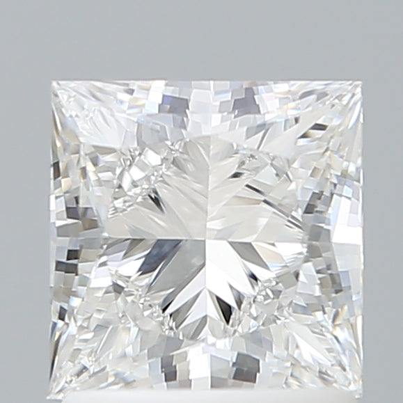 1.58 Carat Princess Shaped, Ideal Cut, D Color, VVS2 Clarity, IGI Certified Lab Grown Diamond