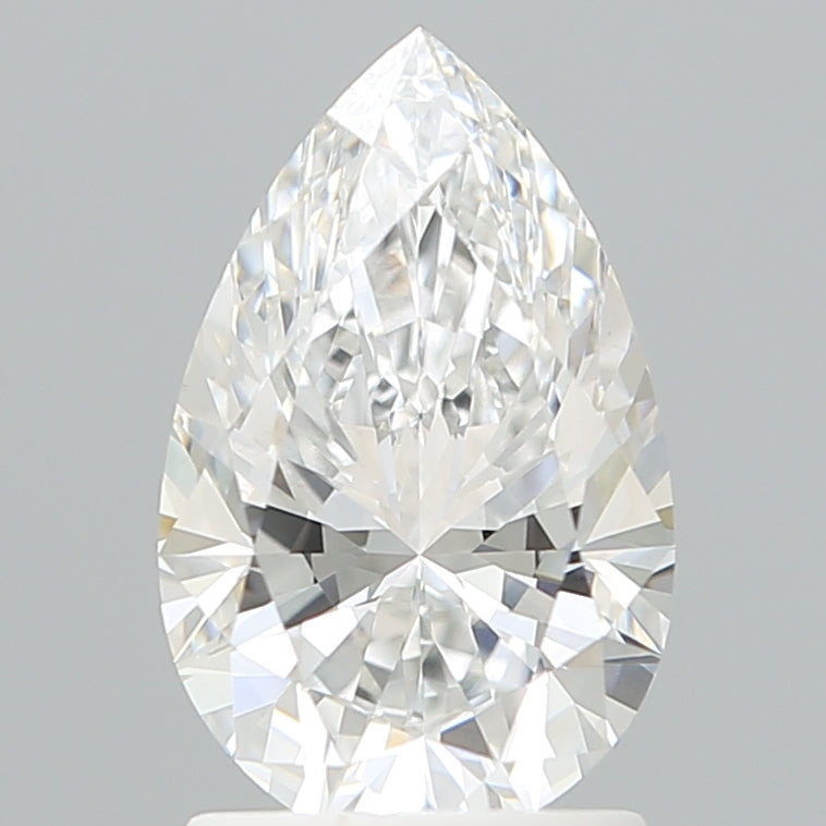 1.71 Carat Pear Shaped, Ideal Cut, E Color, VS1 Clarity, IGI Certified Lab Grown Diamond