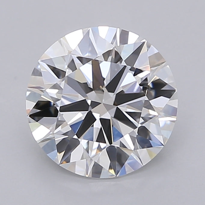 2.50 Carat Round Shaped, Ideal Cut, D Color, VVS2 Clarity, IGI Certified Lab Grown Diamond