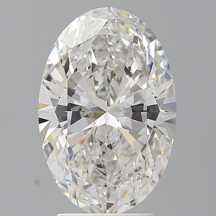 3.54 Carat Oval Shaped, Ideal Cut, F Color, VVS2 Clarity, IGI Certified Lab Grown Diamond