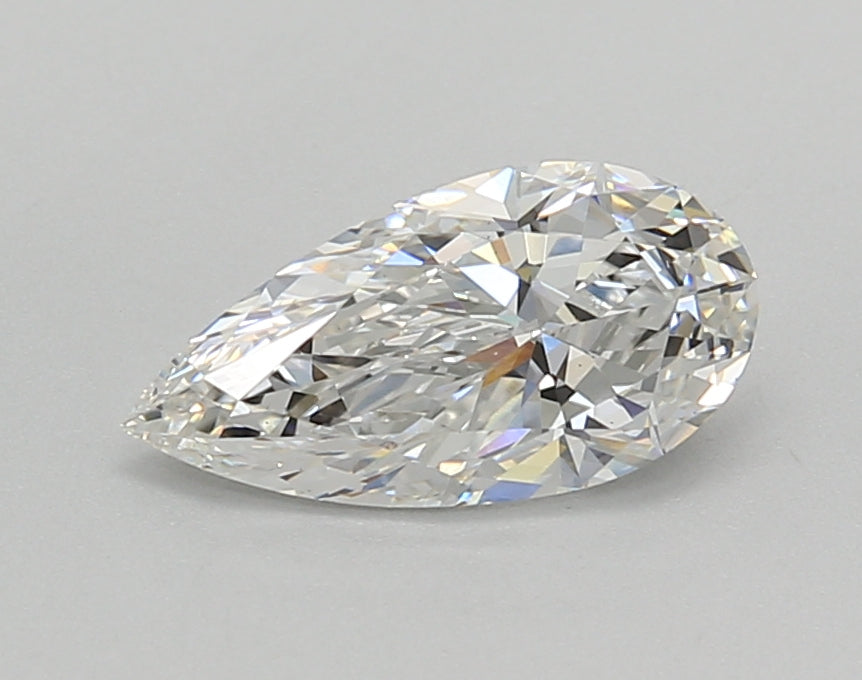 1.02 Carat Pear Shaped, Ideal Cut, F Color, VVS2 Clarity, IGI Certified Lab Grown Diamond