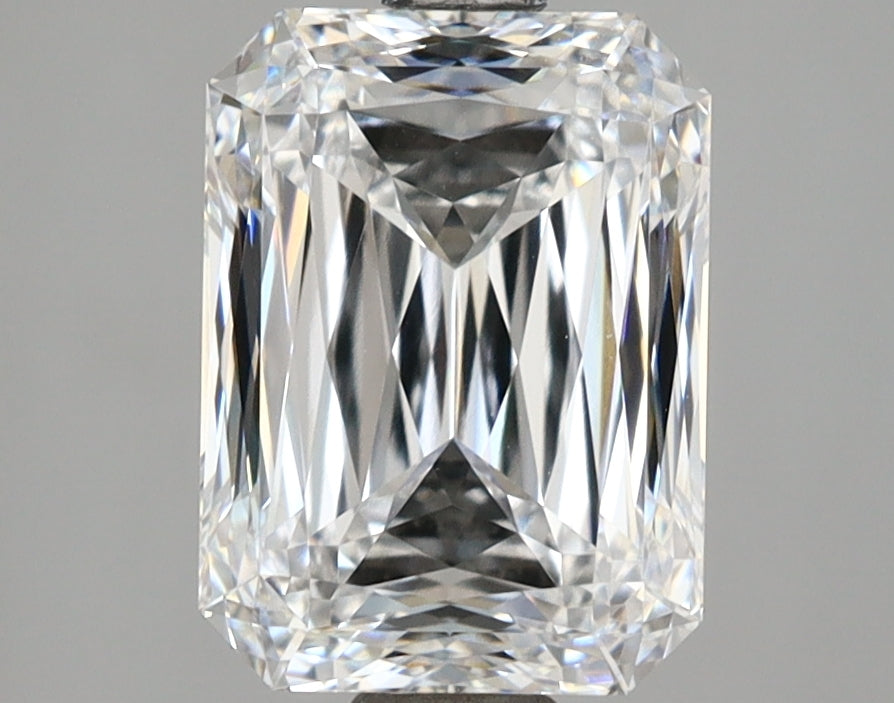 3.04 Carat Radiant Shaped, Ideal Cut, D Color, VVS2 Clarity, IGI Certified Lab Grown Diamond