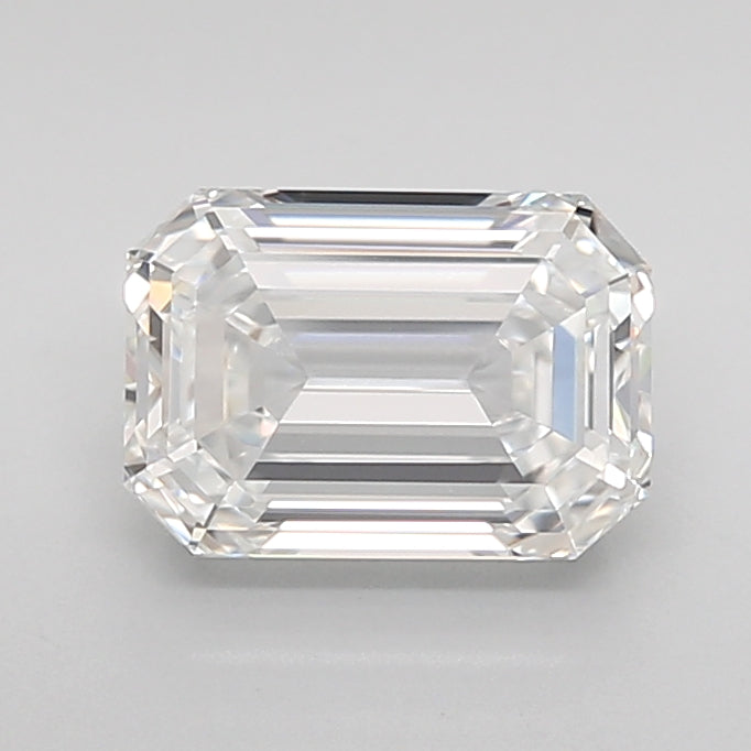1.65 Carat Emerald Shaped, Ideal Cut, E Color, VS1 Clarity, IGI Certified Lab Grown Diamond