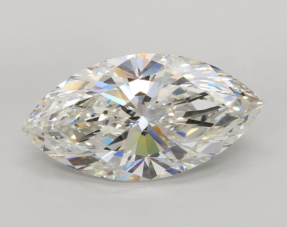 16.64 Carat Marquise Shaped, Ideal Cut, G Color, VS1 Clarity, IGI Certified Lab Grown Diamond