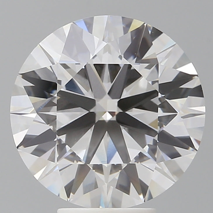 6.01 Carat Round Shaped, Excellent Cut, F Color, VVS2 Clarity, IGI Certified Lab Grown Diamond