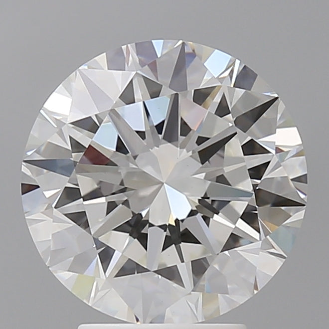 4.02 Carat Round Shaped, Excellent Cut, F Color, VVS2 Clarity, IGI Certified Lab Grown Diamond