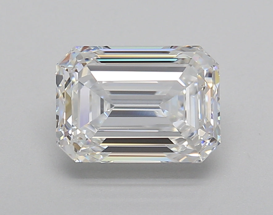 2.02 Carat Emerald Shaped, Very Good Cut, D Color, VVS1 Clarity, IGI Certified Lab Grown Diamond