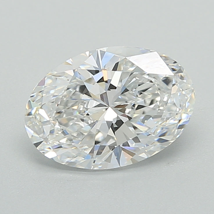 1.50 Carat Oval Shaped, Excellent Cut, E Color, VVS2 Clarity, IGI Certified Lab Grown Diamond