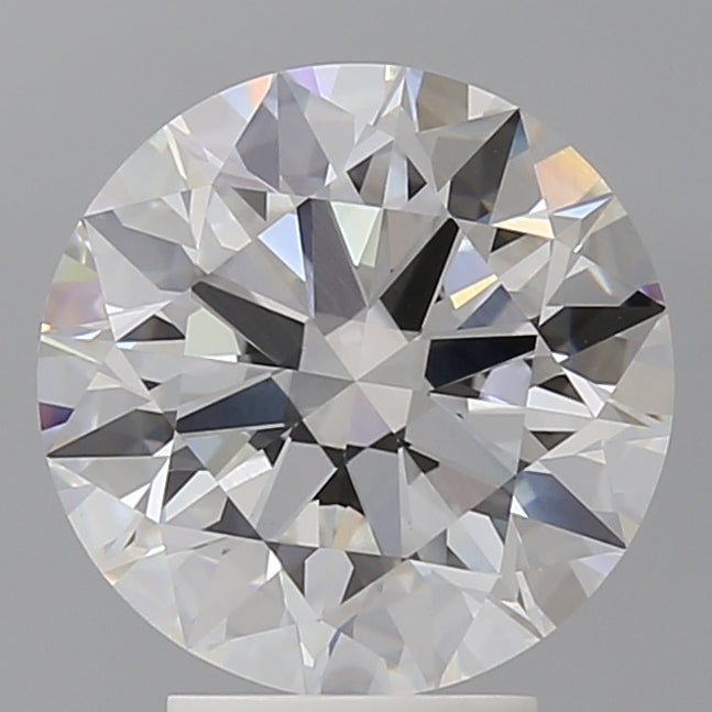 4.09 Carat Round Shaped, Ideal Cut, E Color, VVS2 Clarity, IGI Certified Lab Grown Diamond