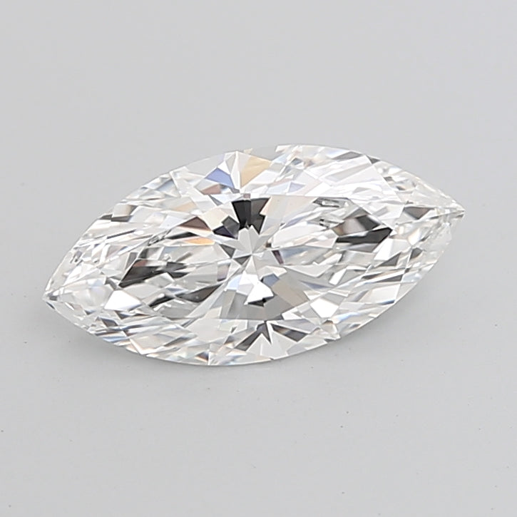 3.04 Carat Marquise Shaped, Ideal Cut, E Color, VVS2 Clarity, IGI Certified Lab Grown Diamond