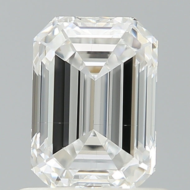 1.08 Carat Emerald Shaped, Ideal Cut, E Color, VS2 Clarity, IGI Certified Lab Grown Diamond