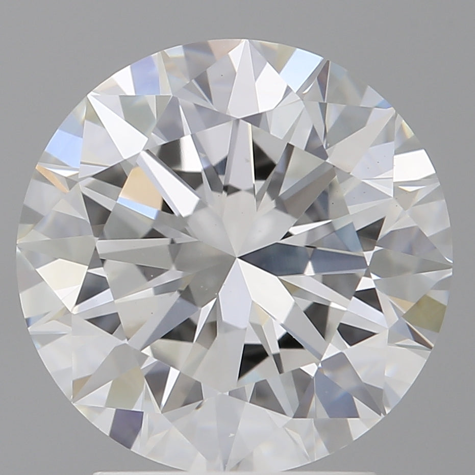 3.00 Carat Round Shaped, Excellent Cut, E Color, VS2 Clarity, IGI Certified Lab Grown Diamond