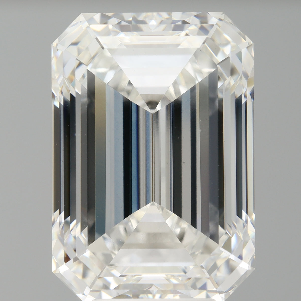 8.09 Carat Emerald Shaped, Ideal Cut, F Color, VVS2 Clarity, IGI Certified Lab Grown Diamond