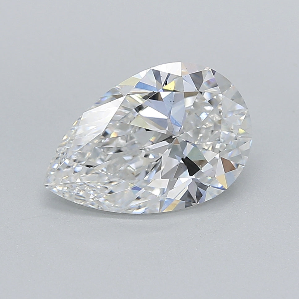 2.00 Carat Pear Shaped, Ideal Cut, D Color, VS2 Clarity, IGI Certified Lab Grown Diamond