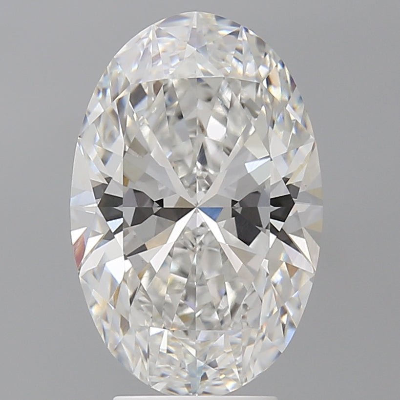 4.54 Carat Oval Shaped, Ideal Cut, E Color, VVS2 Clarity, IGI Certified Lab Grown Diamond