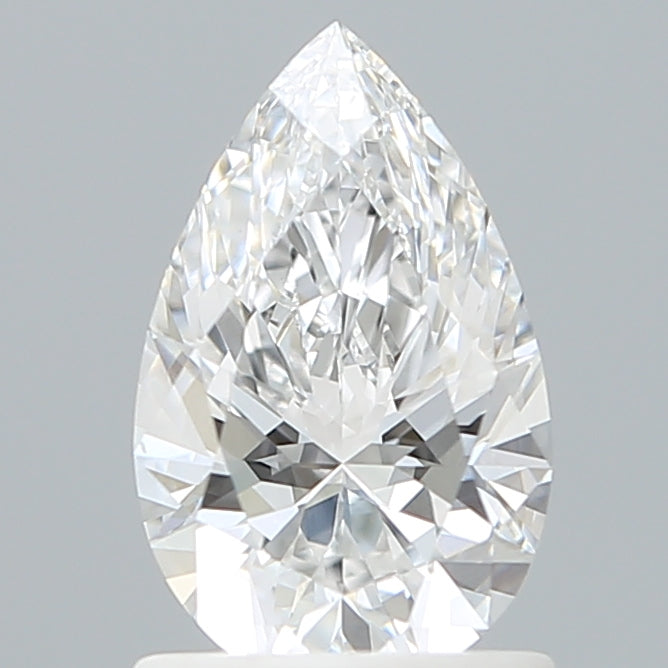 1.10 Carat Pear Shaped, Ideal Cut, D Color, VVS1 Clarity, IGI Certified Lab Grown Diamond
