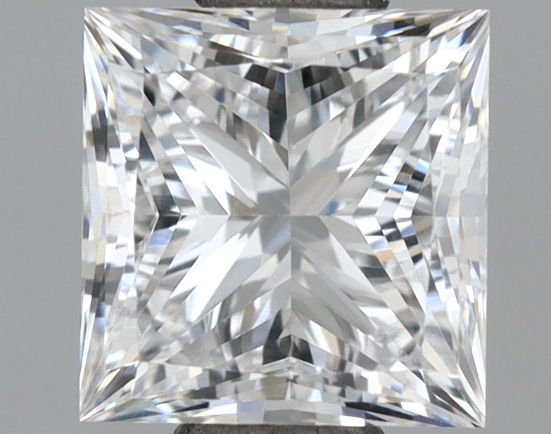 1.01 Carat Princess Shaped, Ideal Cut, D Color, VVS2 Clarity, IGI Certified Lab Grown Diamond